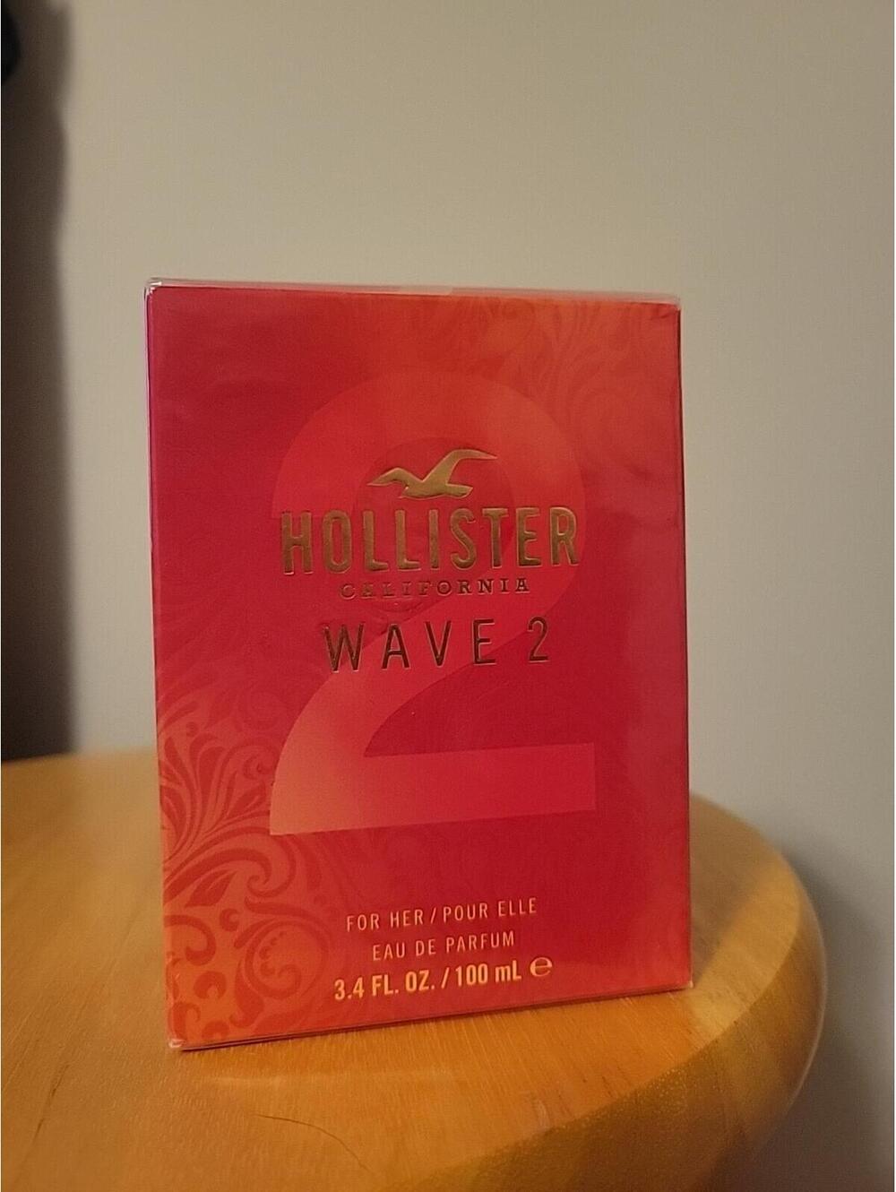 Wave 2 for Her by Hollister EDP 3.4 fl oz 100 mL New Sealed